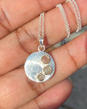Load image into Gallery viewer, Sterling Silver and Gold Diamond Soleil Necklace
