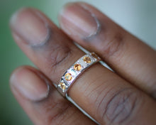 Load image into Gallery viewer, Sterling Silver Garnet Padoo Ring -Size 6
