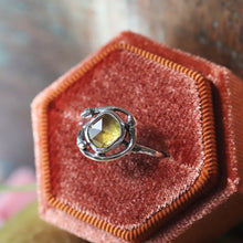 Load image into Gallery viewer, Sterling Silver Sphene Branch Ring- Size 7.25
